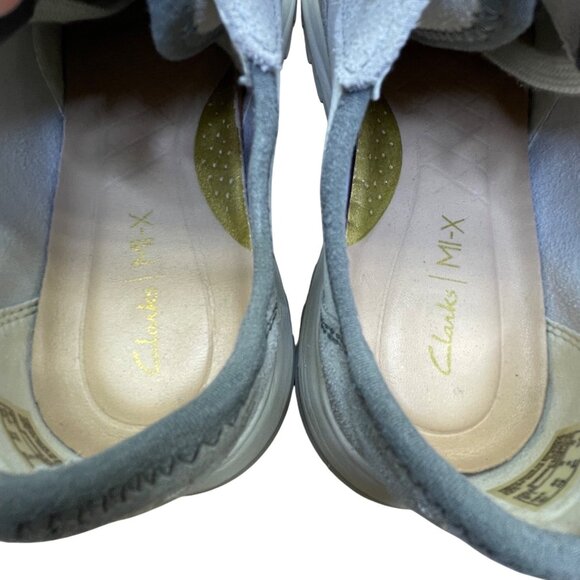 Clarks Women’s Gray Suede With Cushioned Insole Lace-Up Casual Sneakers Size 8 - Picture 6 of 8
